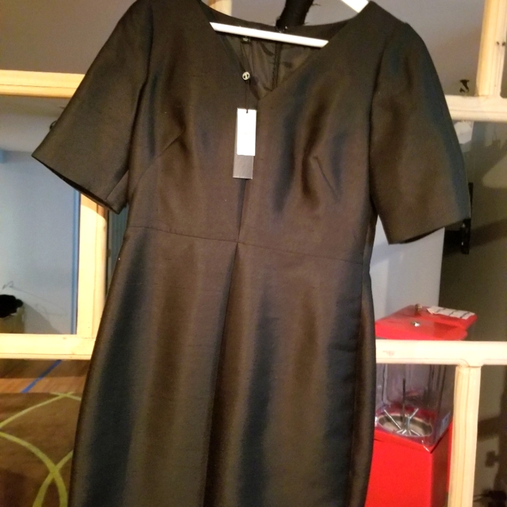 Black sheath dress